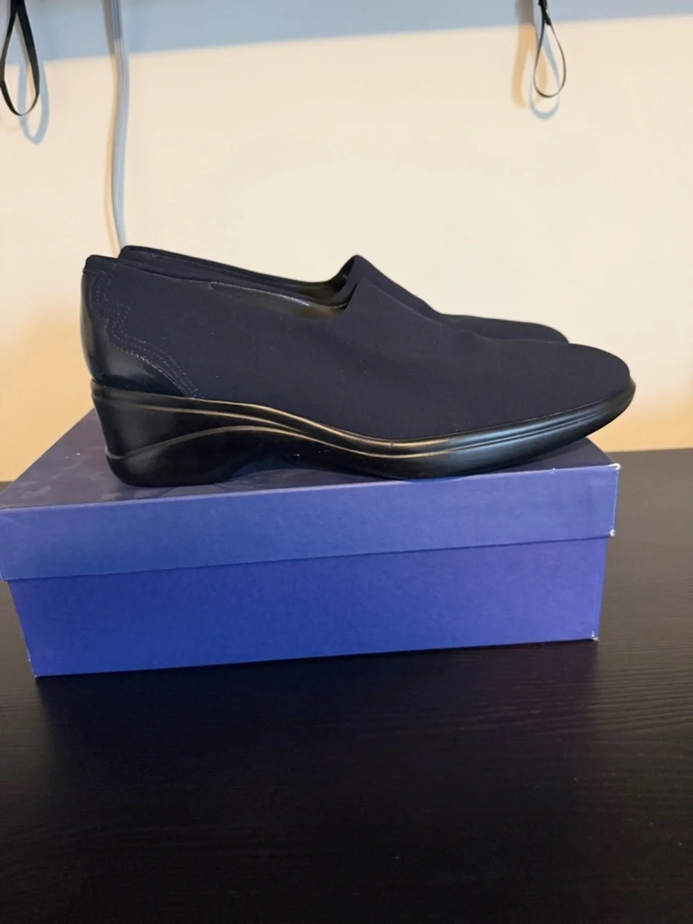 Stuart Weitzman Navy Slip-On Loafers for Women